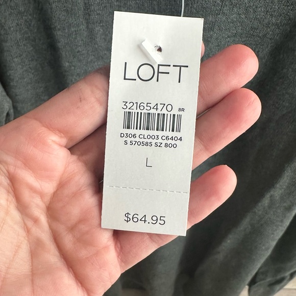 Cowl Tunic Sweater LOFT NEW WITH TAGS, cowlneck dropped shoulder. 2 x $20 usd - Picture 2 of 4